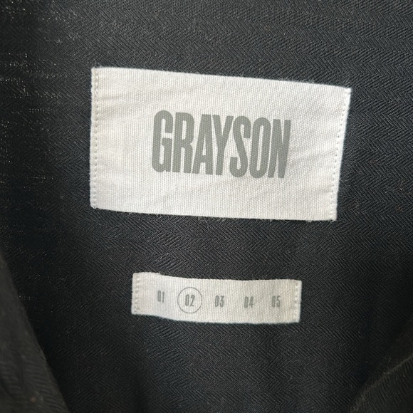 GRAYSON by Frank & Eileen The Changemaker Black Cotton Shirt Dress Size 2 Small - Picture 4 of 11